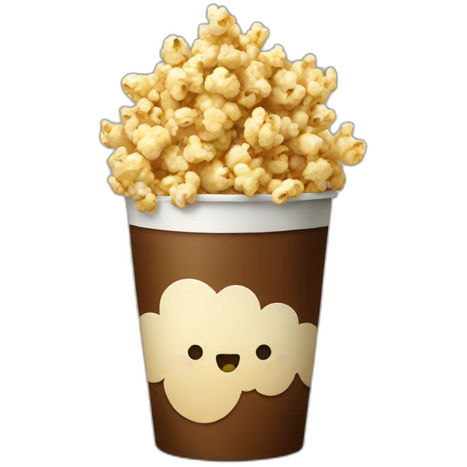 coffee-popcorn emoji