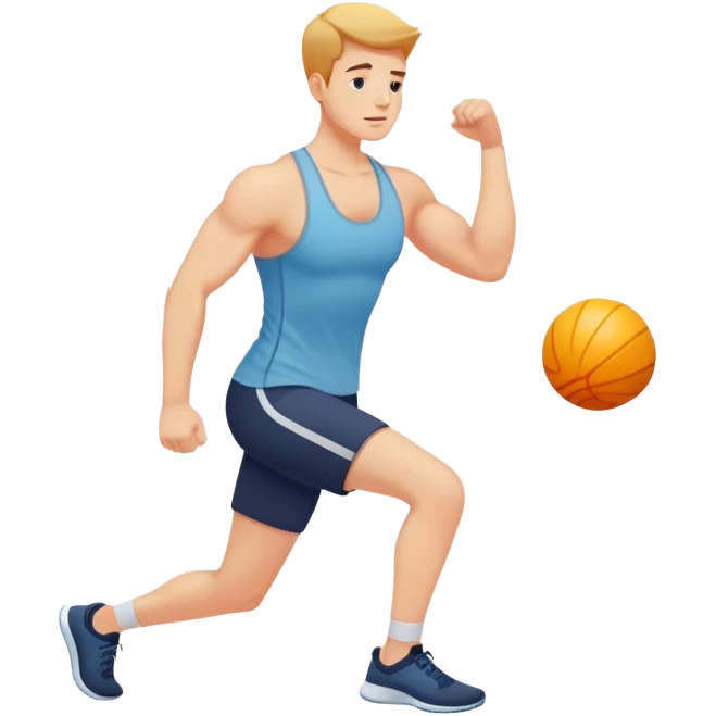 person exercising with good pain, optimal workout emoji
