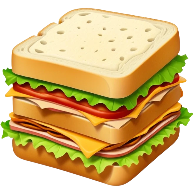 Sandwich with turkey cheese lettuce and lotttts of sauce emoji