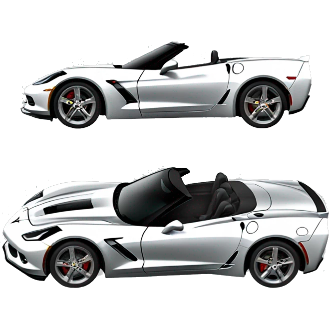 Corvette c6 convertible car emoji