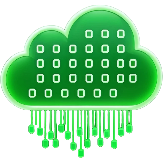 green binary emoji