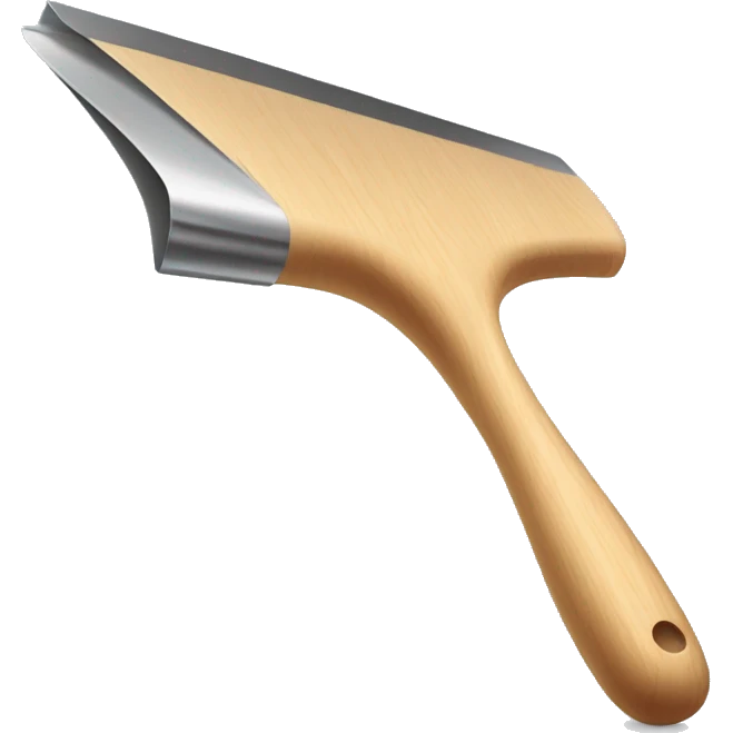 squeegee with long wooden handle emoji