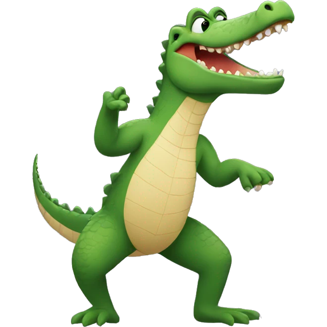 Crocodile dancing  emoji