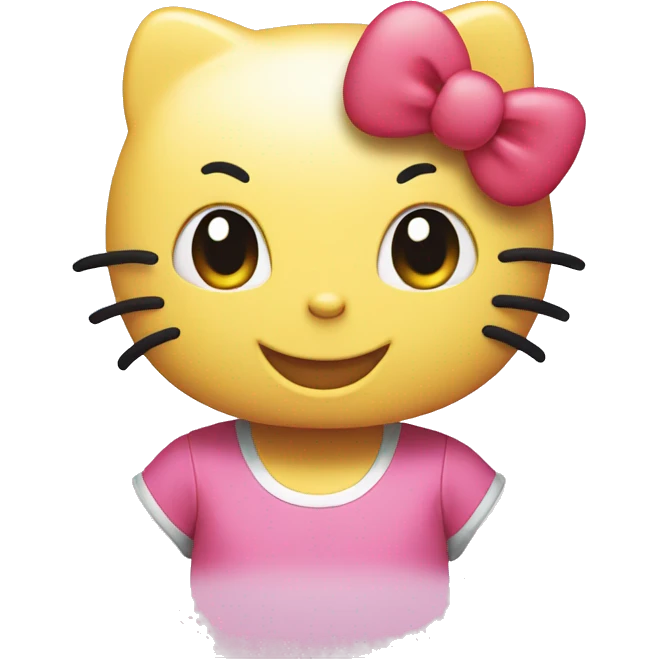 hello kitty smiling emoji