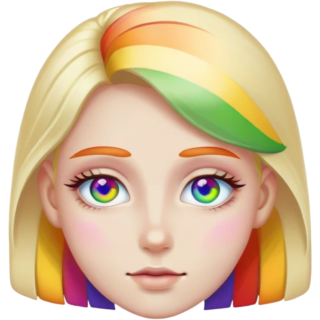 rainbow eye emoji