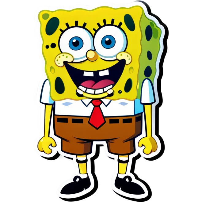 Scary SpongeBob emoji