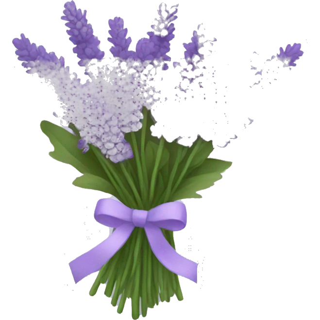 lavender boquet emoji