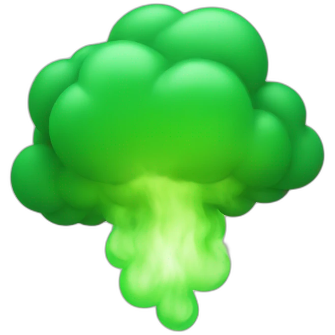 Green gas cloud  emoji