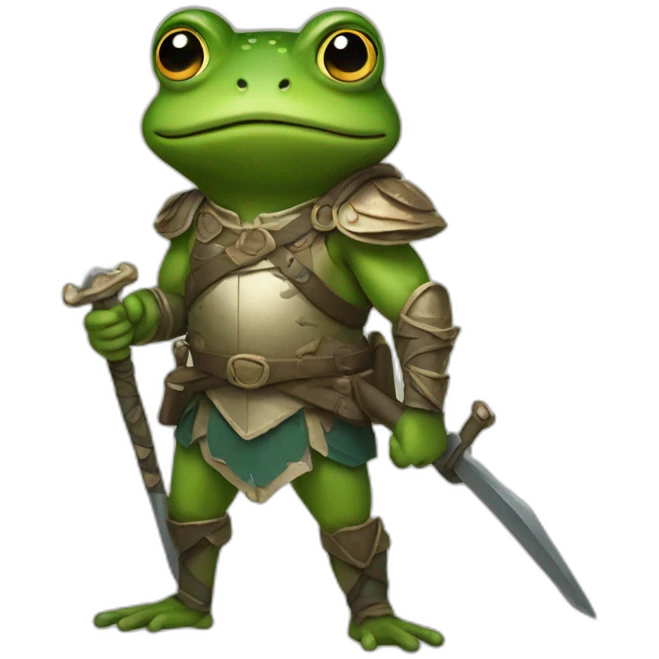 frog warrior  emoji