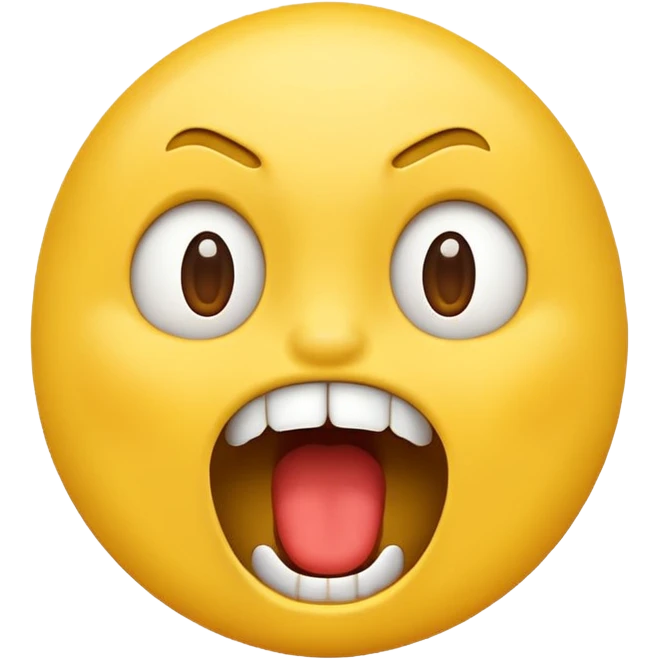 make a yelling emoji emoji