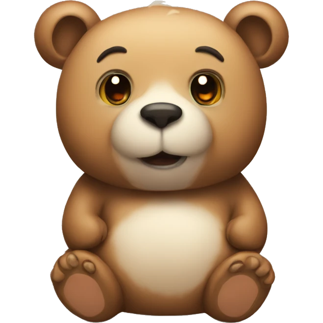 Bear with bun emoji