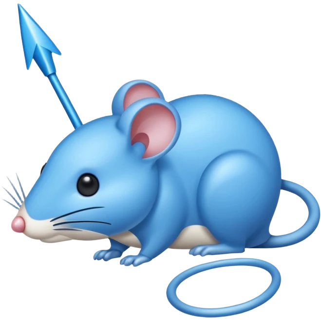 Blue mouse cursor emoji