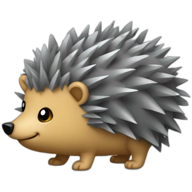 Edgehog with duct tape emoji