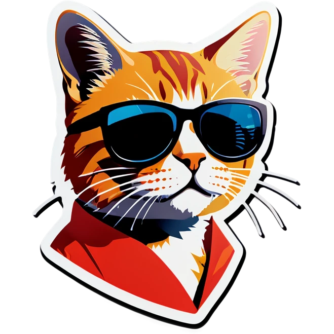 Cat with sunglasses emoji