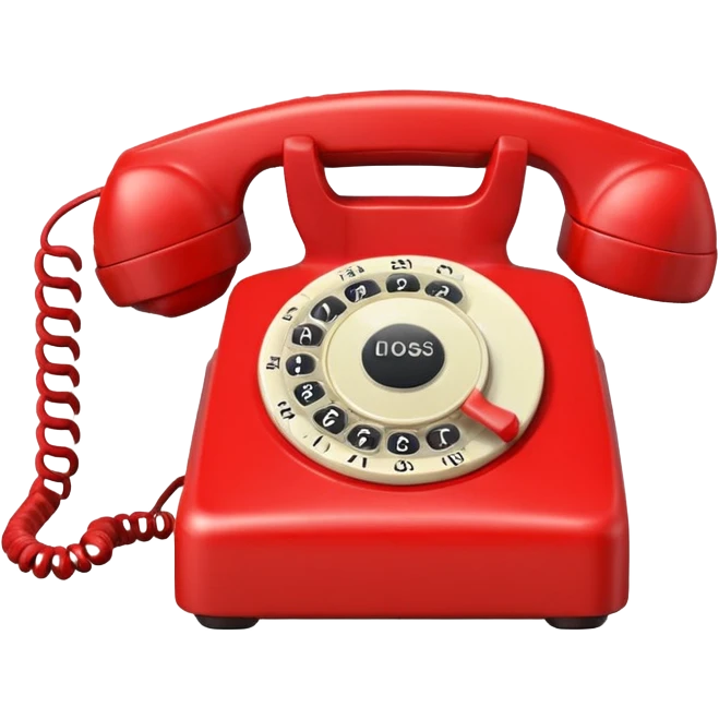 telephone red emoji