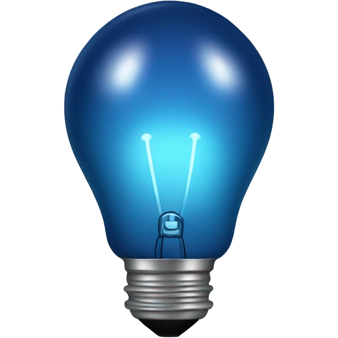 navi blue bulb emoji