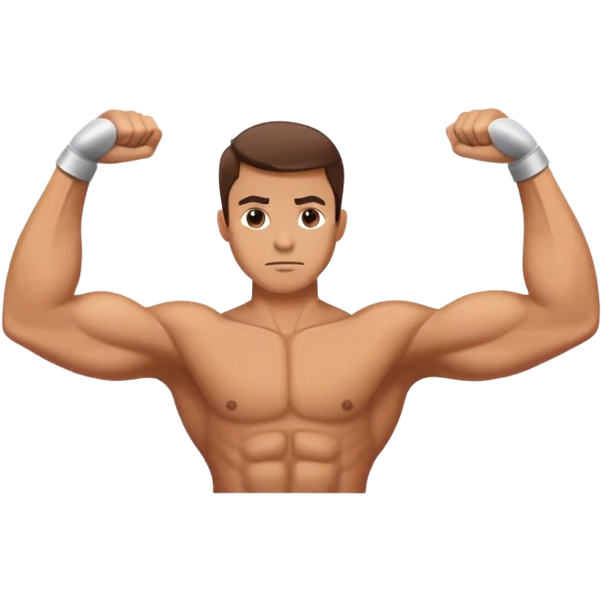 bodybuilder forearm exercise emoji
