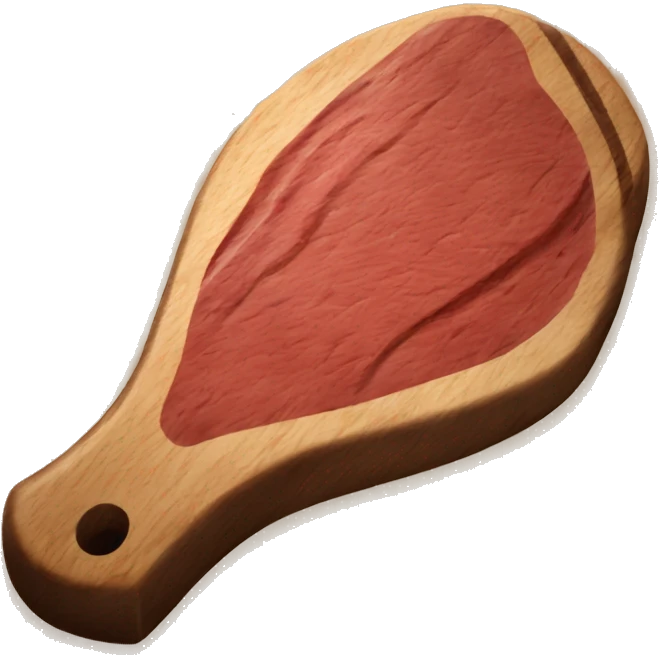 wooden steak emoji