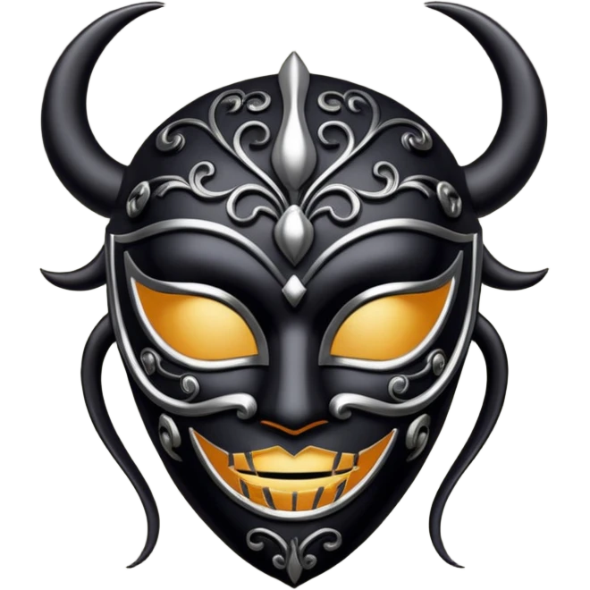 curved mask, poisonous emoji