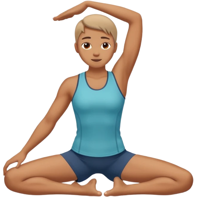 Stretching emoji