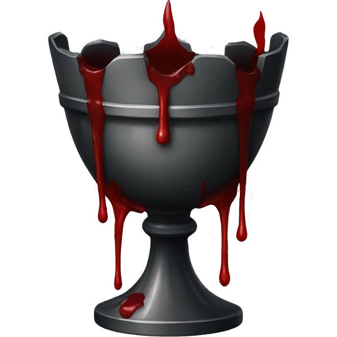 gothic chalice with blood emoji