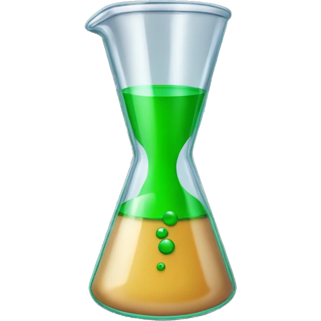 beaker with green liquid inside emoji