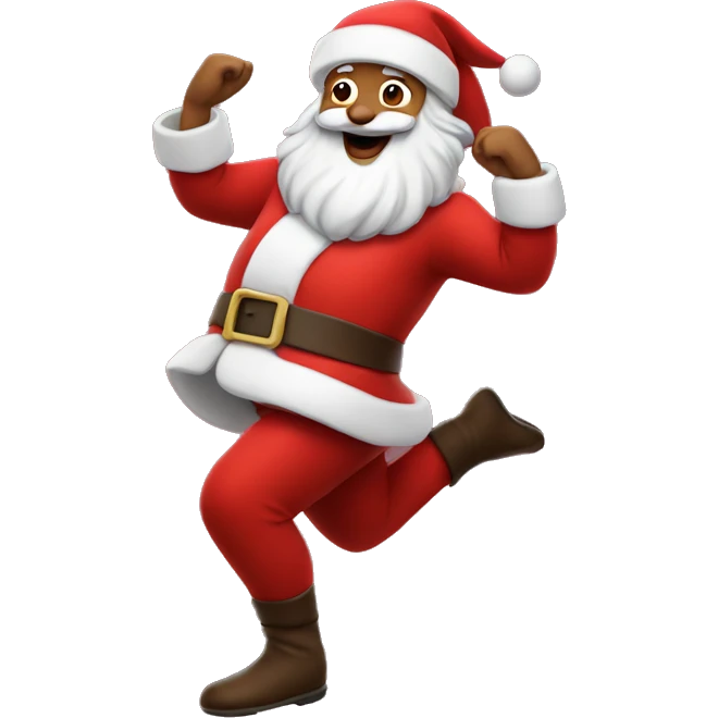 Dancing Santa  emoji