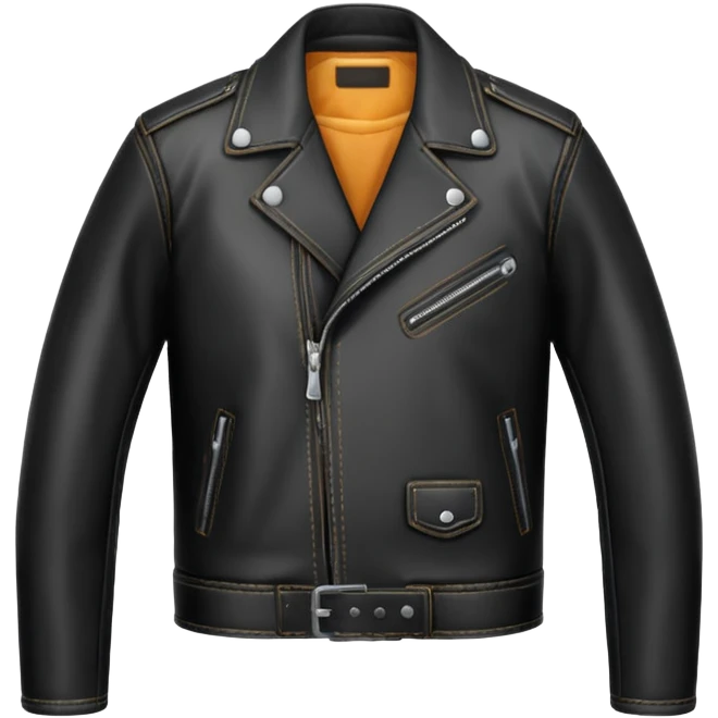 leather black  jacket emoji