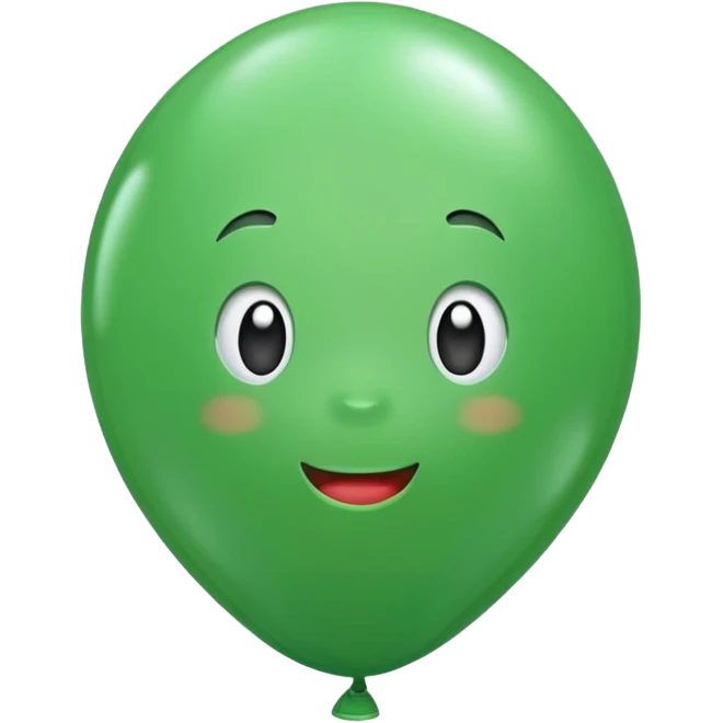 Green balloon emoji