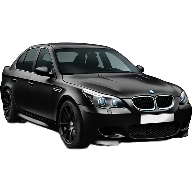 Black e60 m5 emoji