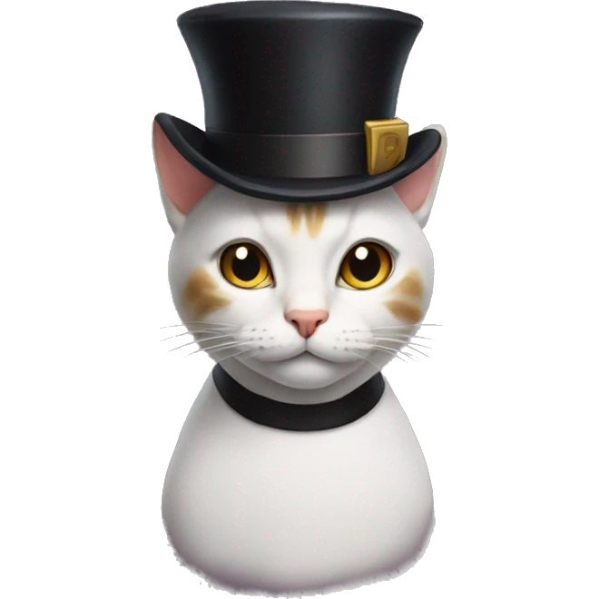 cat with tophat emoji