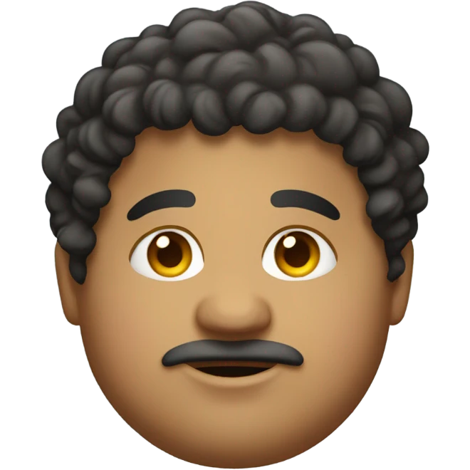 fat hispanic with curls emoji