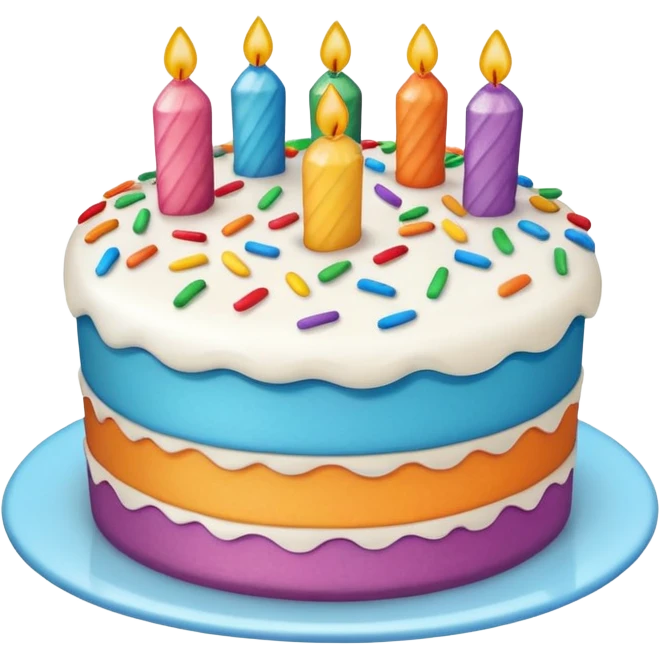 Round Cake smiling emoji