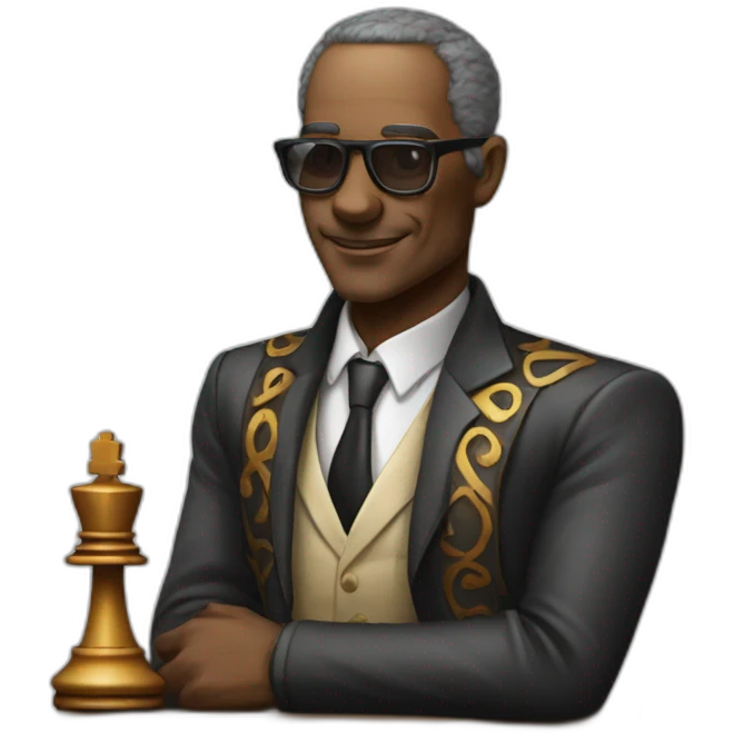 cool chess master emoji