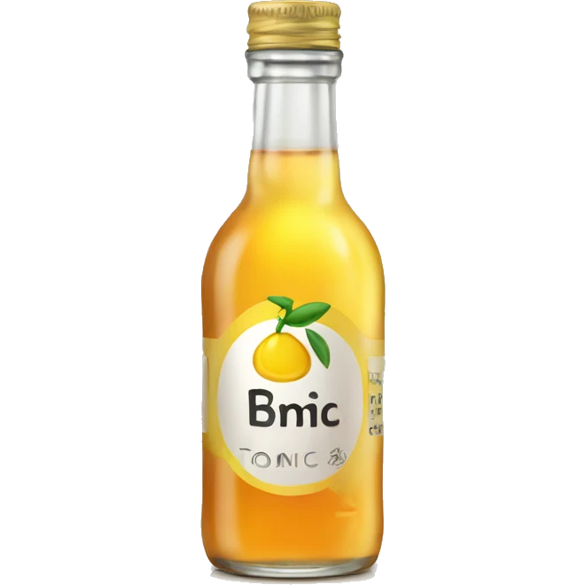 tonic bottle with label emoji