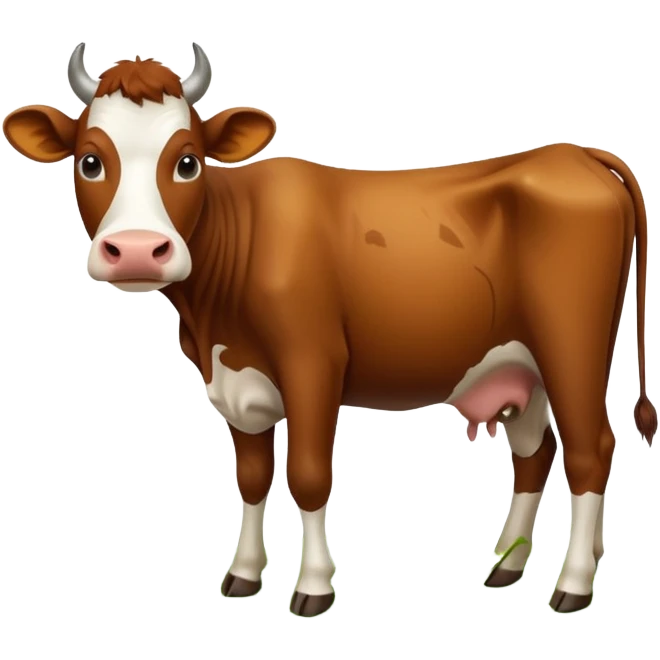 cow eating grass emoji