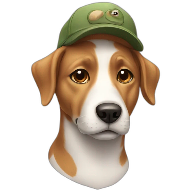 dog with cap emoji