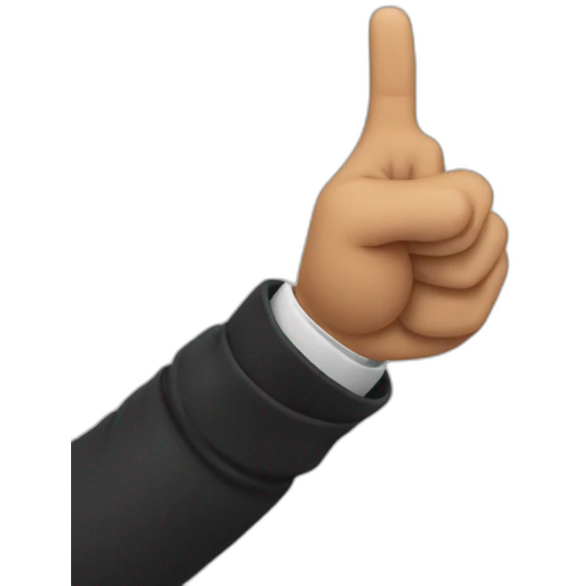 finger pointing down emoji