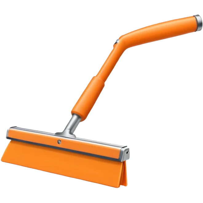 Cleaning Squeege orange emoji