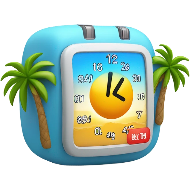Vacation countdown emoji