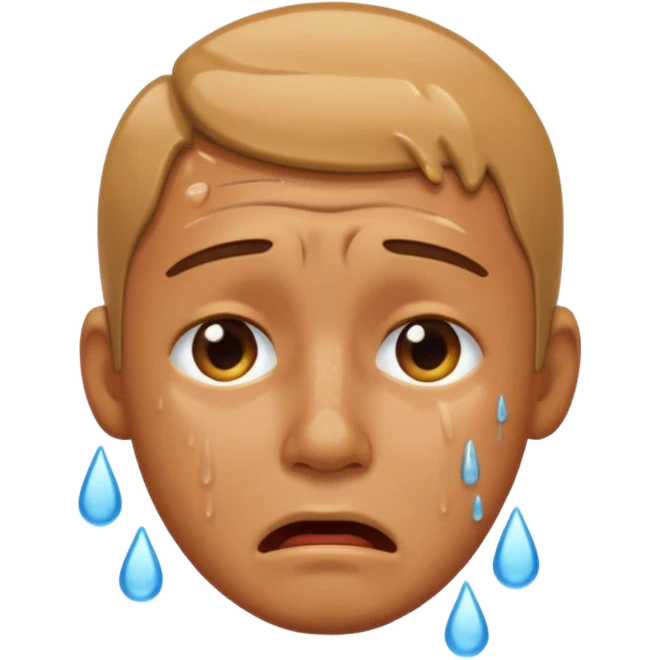 مردی که گریه میکند emoji