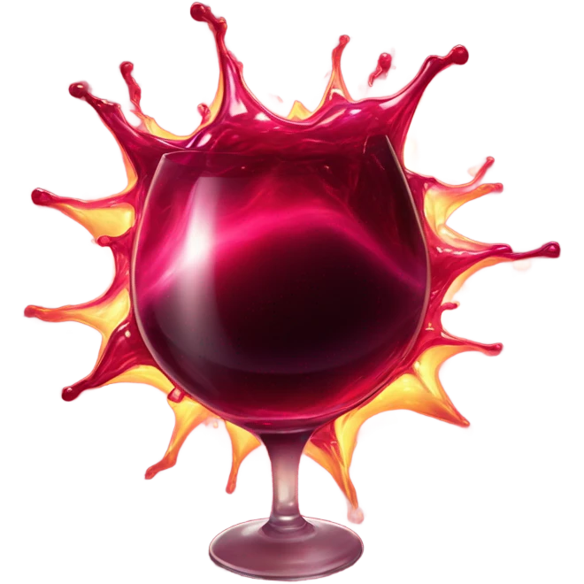 Red wine supernova  emoji