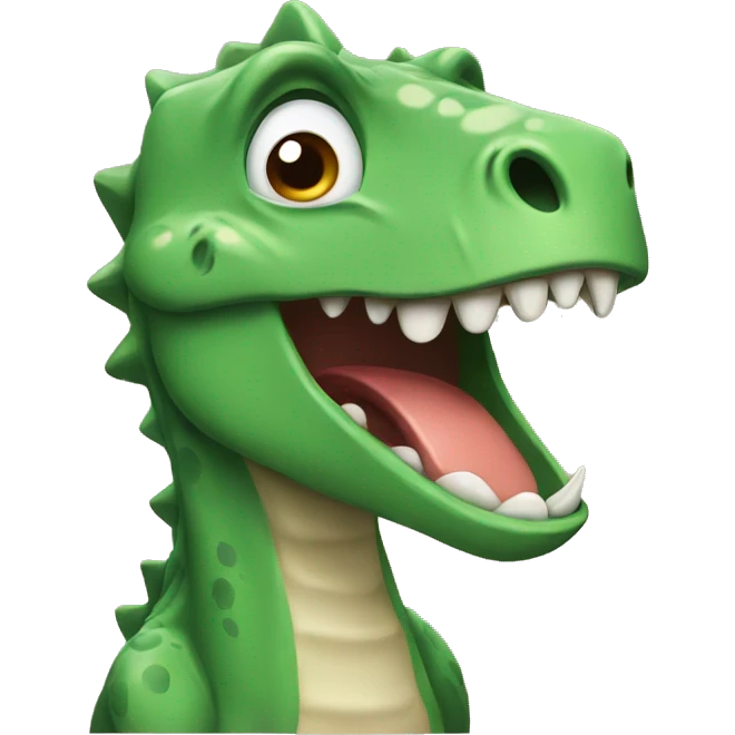 Crying dinosaur emoji