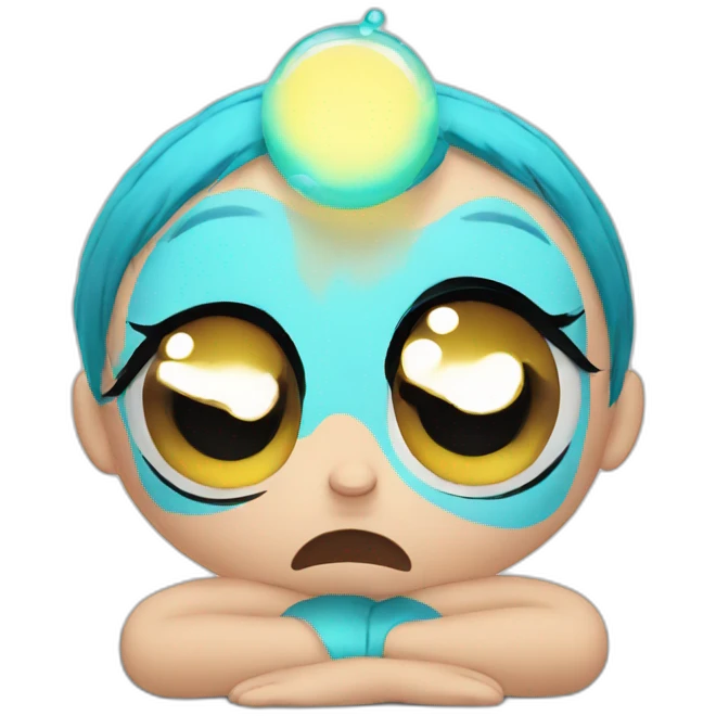 bubbles powerpuff crying emoji