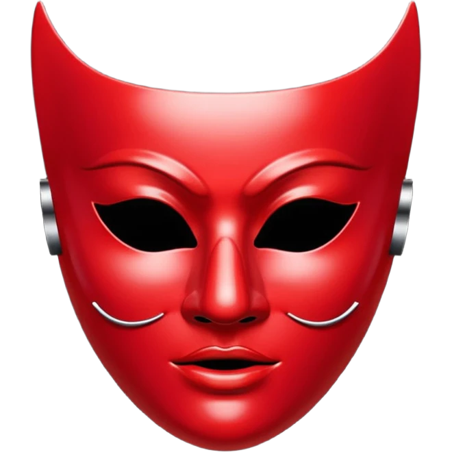 🎭 in red  emoji