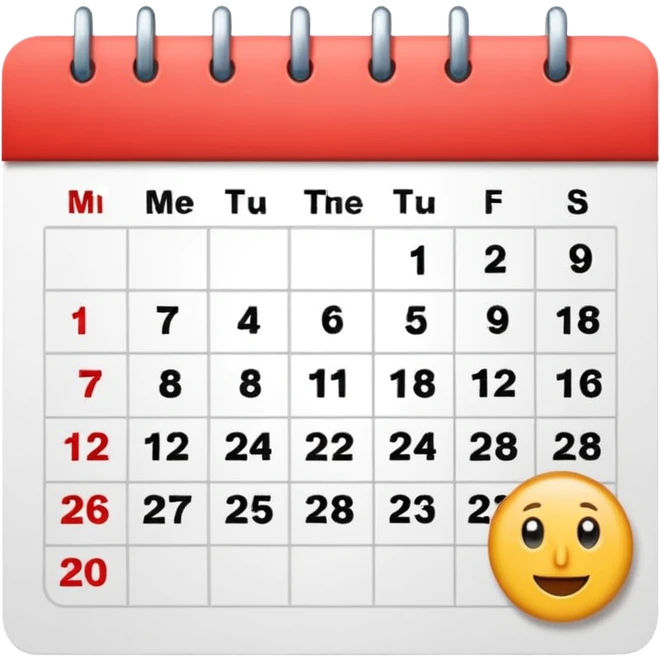 calendar emoji