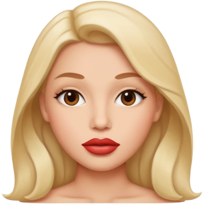 with lips emoji