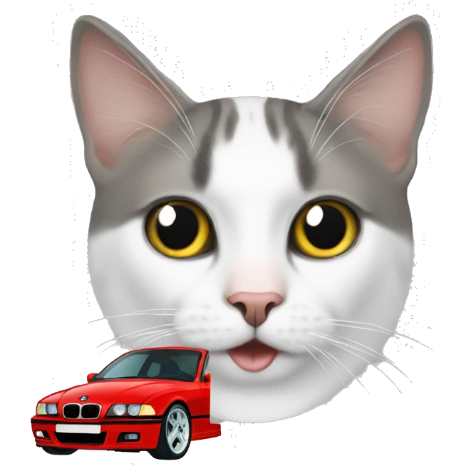 Cat and bmw e36 emoji