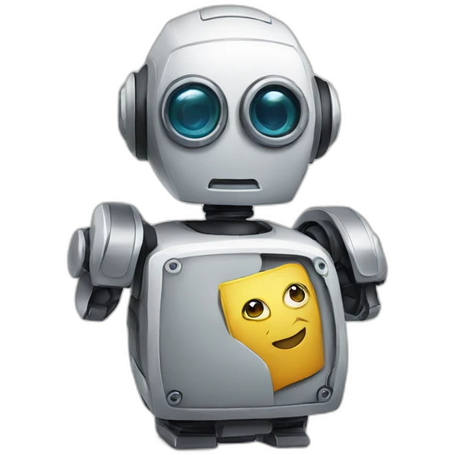 friendly blog robot emoji