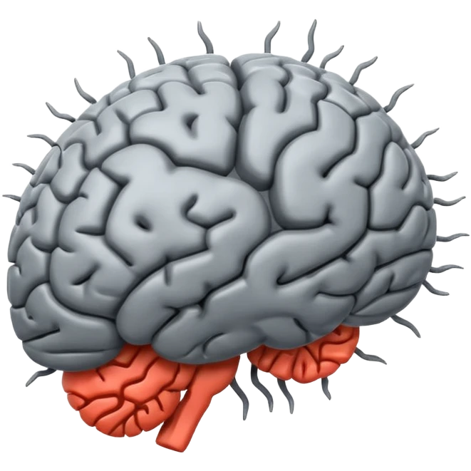 crazy brain emoji